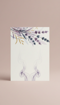 Dry Congratulations Card with Smoky Lavender