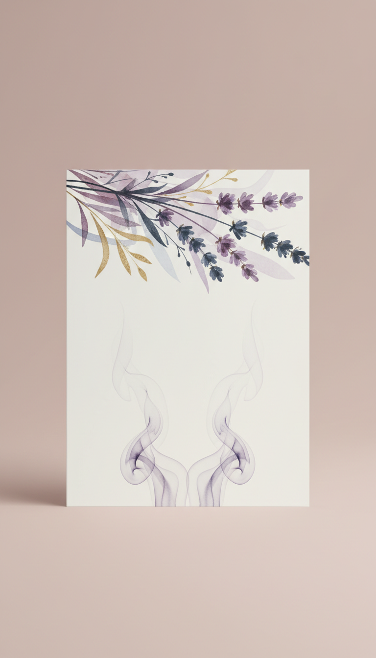 Dry Congratulations Card with Smoky Lavender