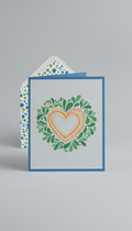 Love Greeting Card With Fresh Green Accent